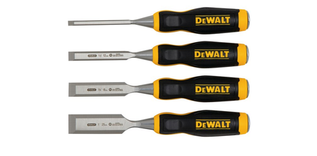 Dewalt dwht0-16063 - set scalpelli per legno - 4 pezzi - lame in acciaio cromato - impugnatura ergonomica