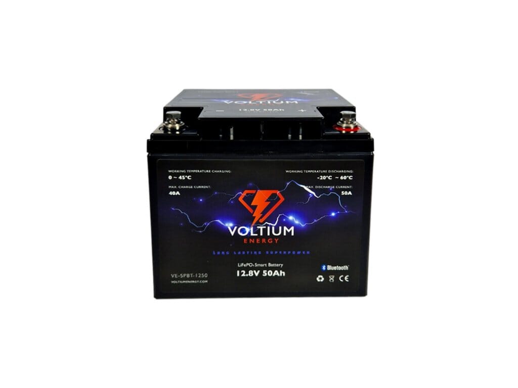 Voltium Energy LifePo4 Batteria 12,8 V 50 AH Bluetooth