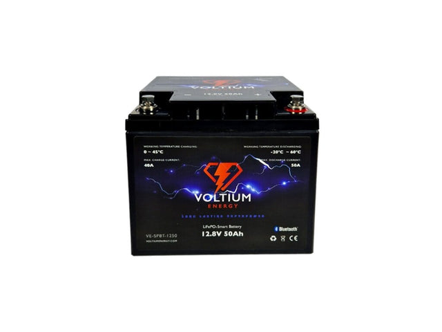 Voltium Energy LifePo4 Batteria 12,8 V 50 AH Bluetooth