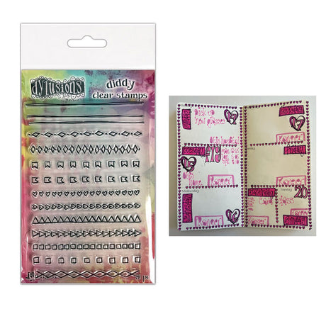 Ranger inchiostro ranger • dylusions diddy timbri trasparenti mini doodle