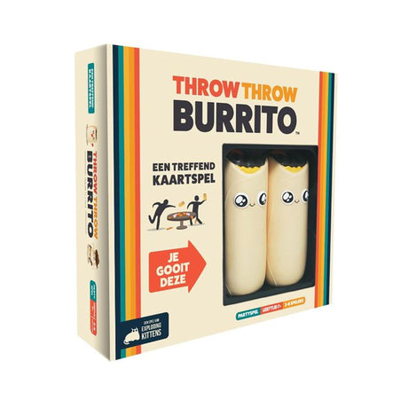 Gattini esplosivi lanciano burrito - - divertente gioco di società - gioco di carte per famiglia e amici - lancia morbidi burrito! - Olandese