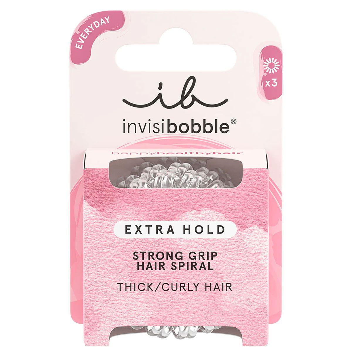 Invisibobble tenuta extra cristallina 3 pezzi