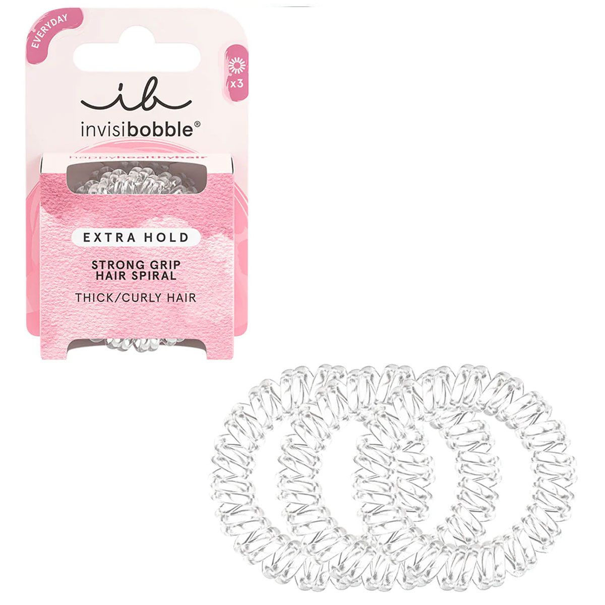 Invisibobble tenuta extra cristallina 3 pezzi