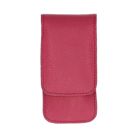 Erbe solingen astuccio manicure 3 pezzi con chiusura con bottone a pressione fucsia (erbe9079)