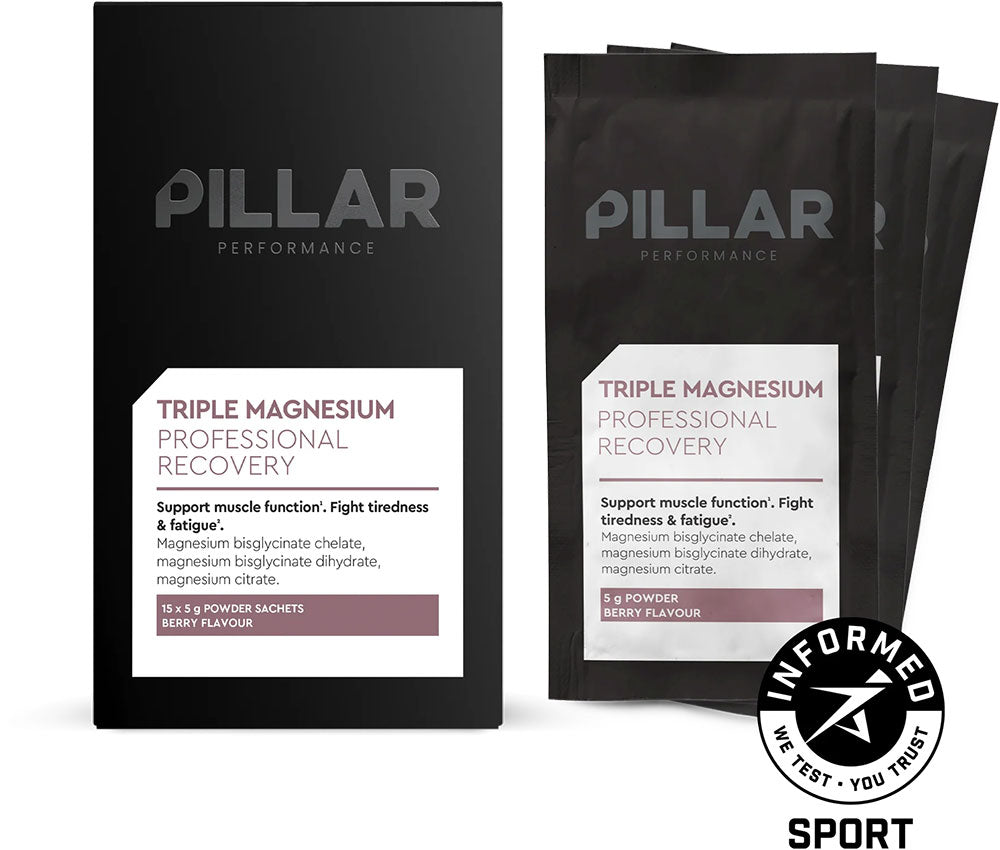 Zaino da viaggio Pillar Performance triplo magnesio 15x5g
