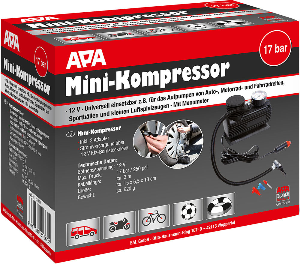 Minicompressore Eufab 12v 17bar