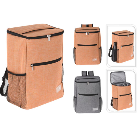 Zaino borsa termica 42x30x19cm disponibile in marrone o grigio