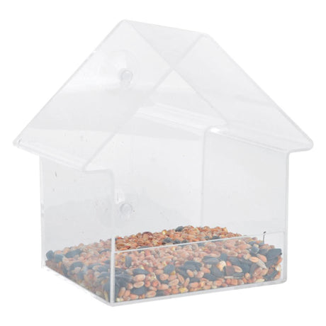 Casetta per mangiare con finestra in acrilico di design Esschert, 14,9 x 10,4 x 15,3 cm