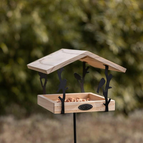 Tavolo per la pappa del chiffchaff di Esschert design su perno
