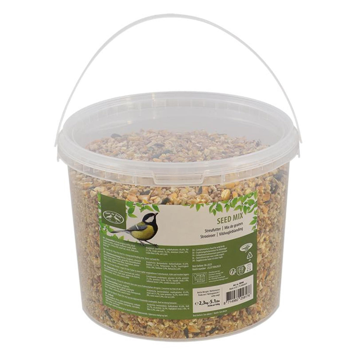 Esschert design cosparge cibo da 2,3 kg in un secchio