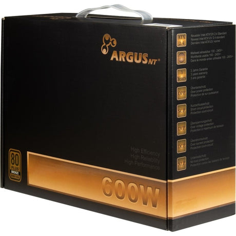 Alimentatore Inter-tech argus bps-600 da 600 watt (nero, 4x pcie)