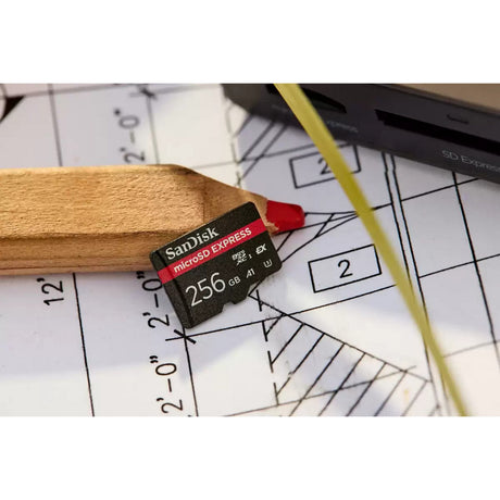 Scheda di memoria Sandisk microSD express da 128 GB (nera, classe 3 (u3))