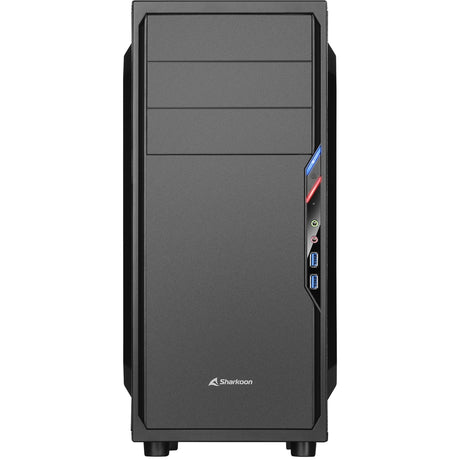 Custodia midi tower Sharkoon vs4-v (nera | 2x USB-A)