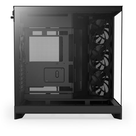 Custodia midi tower Nzxt h9 flow (nero (opaco) | 2x USB-A | 1x USB-C | vetro temperato)