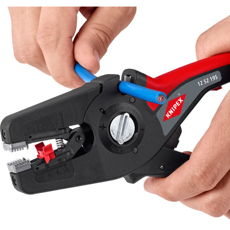 Pinza spelafili automatica Knipex | lunghezza 195mm| 0,08-16 (awg 28-5) mm² | 1 pezzo - 12 52 195 - 12 52 195