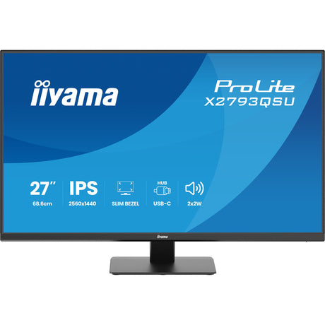 Monitor Iiyama prolite x2793qsu-b1 27 (nero (opaco), HDMI, porta display, USB, audio)