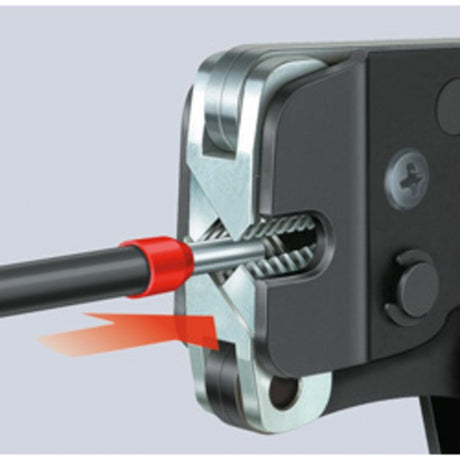Pinza a crimpare autoregolante Knipex con ingresso frontale 975309 (crimpatrice quadra automatica, con molla di apertura)