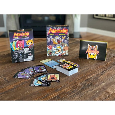 European player network aggretsuko: work rage balance card game (inglese, 3 - 6 giocatori, 30 minuti, da 10 anni)