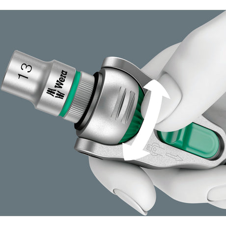 Wera 8100 sa 9 set di utensili a cricchetto zyklop speed (nero verde, 1 4 -drive, 28 pezzi)
