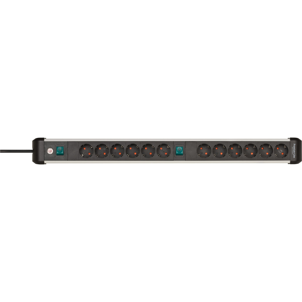 Presa Brennerstuhl premium-alu-line 12 vie 3 m h05vv-f 3g1,5 2x prese commutabili a 6 vie