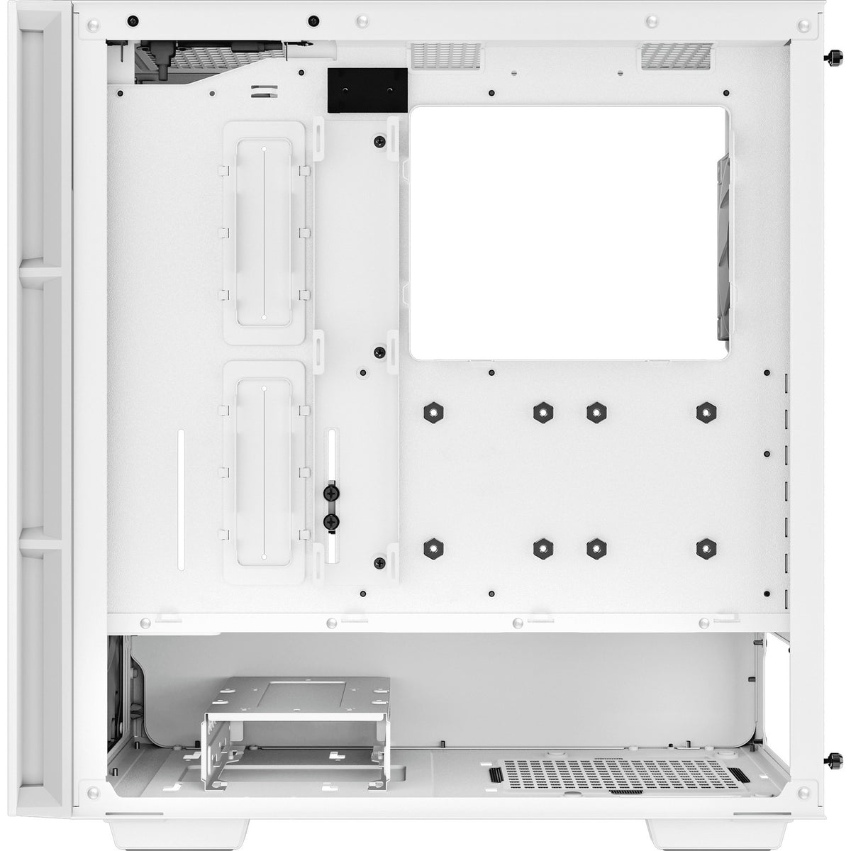 Custodia Deepcool CH560 MIDI Tower (bianco | 1x USB-A | 1x USB-C | RGB | vetro temperato)