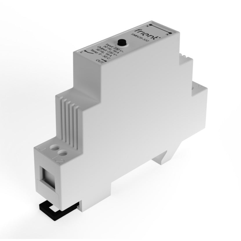 Relè relè smart din Frient (grigio chiaro, zigbee)