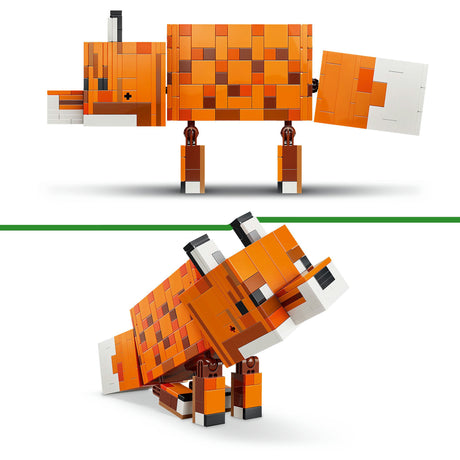 Lego Minecraft la decorazione della cameretta della volpe e giocattoli con animali per bambini - 21588