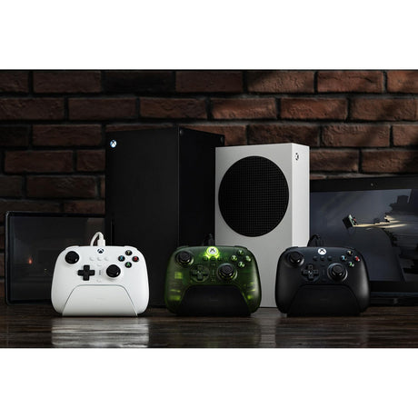 Controller 8bitdo definitivo a 3 modalità per xbox (verde trasparente, xbox serie x|s, xbox one, pc, bluetooth usb-c 2.4 ghz)