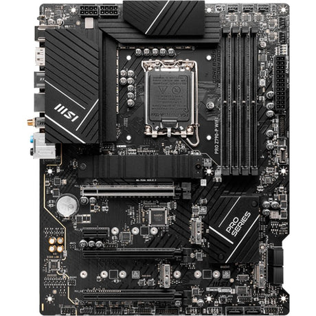 Scheda madre Msi Pro Z790-P WiFi Socket 1700 (nera, RAID, 2,5 GB-LAN, WiFi 6e, BT, audio, ATX)