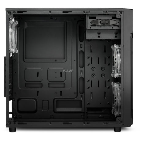 Custodia midi tower Sharkoon vg6-w rgb (nera | 4x usb-a | rgb | finestra)