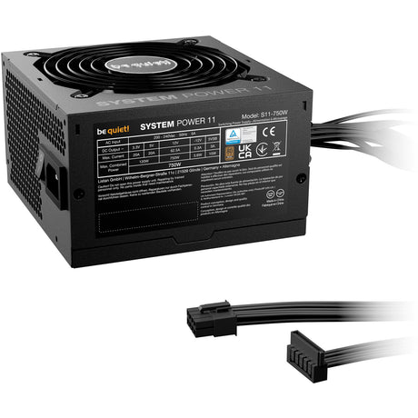 Silenzio! potenza del sistema 11 alimentatore da 750 watt (nero, 1x 12vhpwr, 2x pcie)