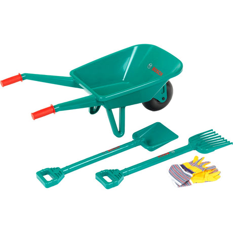 Set da gioco da giardino Theo Klein Bosch con attrezzatura da gioco con carriola (4 pezzi)