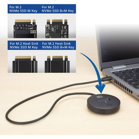 Act Connectivity Docking station SSD M.2 NVMe PCIe, USB-C 3.2 Gen2 (Nero)