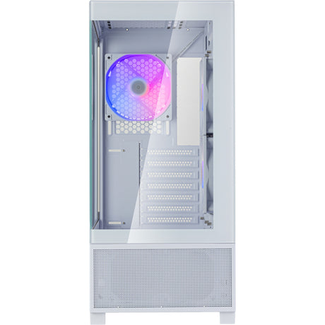 Custodia mini tower Silverstone lucid 05 (bianco | 2x USB-A | 1x USB-C | RGB | vetro temperato)