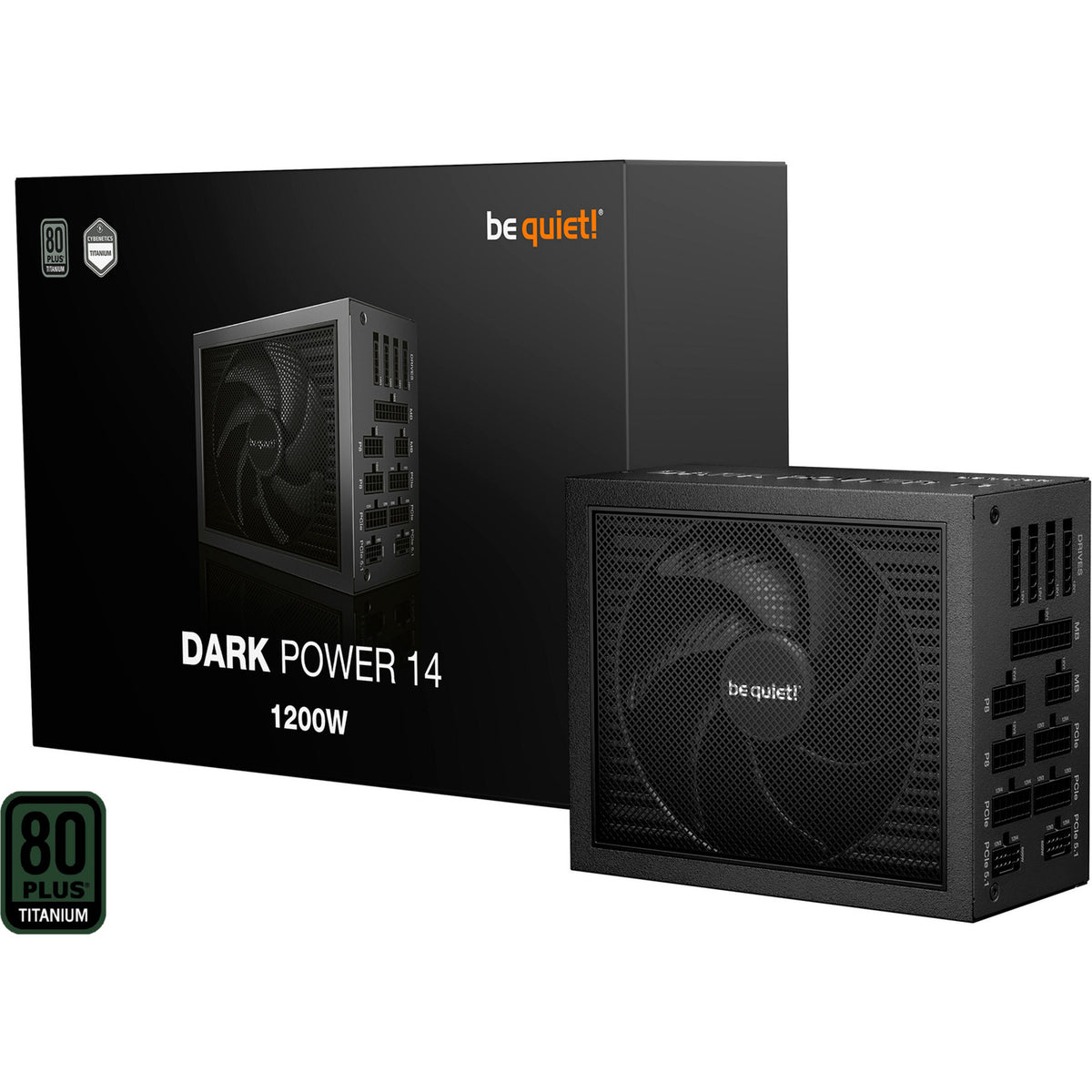 Silenzio! alimentatore modulare dark power 14 da 1200 watt (nero, 2x 12v-2x6, 4x pcie)