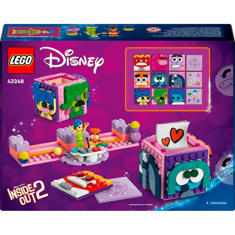 Lego Disney Pixar - 2 cubi dell'umore dentro e fuori, giocattoli da costruzione (43248)