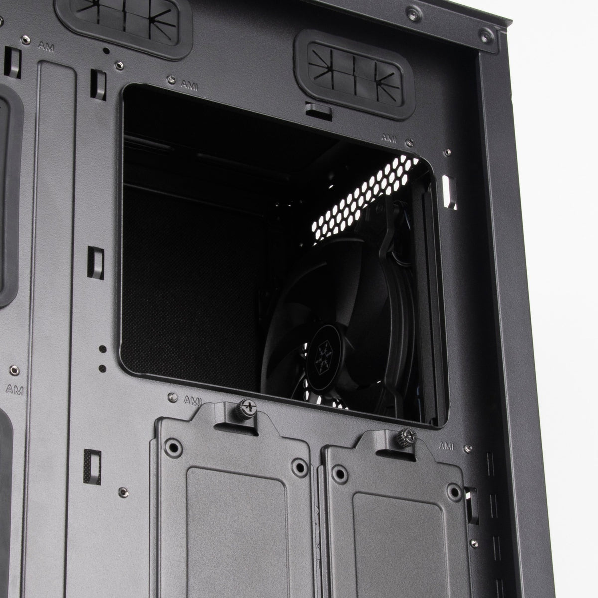 Custodia midi tower Silverstone seta q1 (nera | 2x USB-A | 1x USB-C)