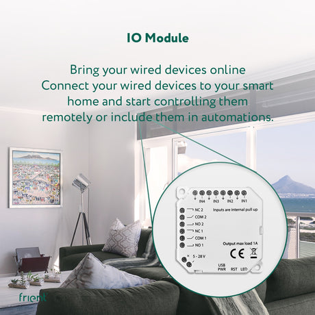 Interruttore modulo Frient io (bianco, zigbee 3.0)