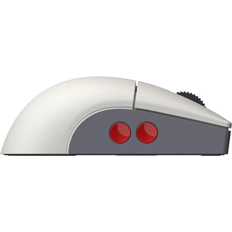 Mouse 8bitdo retro r8 - edizione n (grigio rosso, 50 - 26000 dpi, Bluetooth USB-C 2,4 GHz)