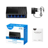 Switch desktop Gigabit Cudy a 5 porte (nero)