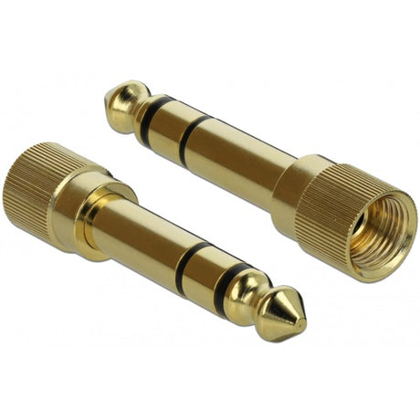 Delock cavo stereo spina da 3,5 mm a 3 pin > spina da 3,5 mm a 3 pin (nera, 0,5 metri)