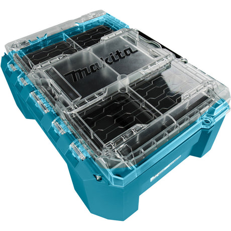 Makita Maktrak Organizer Compact P-91067 Cassetta degli attrezzi (blu nero)