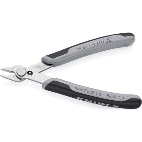 Knipex elettronica super Knips ESD 78 13 125 Pinza per elettronica ESD (grigia)