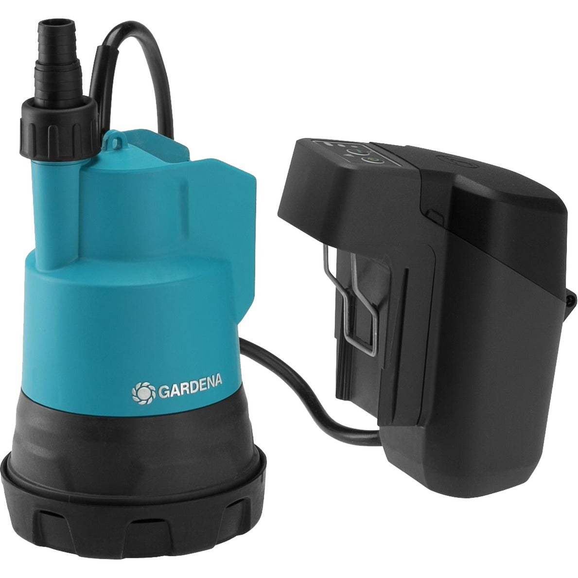 Prodotti Gardena pompa sommersa a batteria 2000 2 trasparenti 18v p4a solo