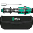 Wera Kraftform kompakt 28 con custodia per chiavi a bussola (nero verde, 6 pezzi)