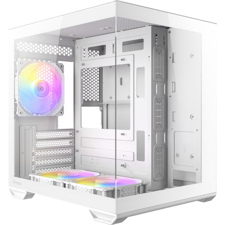 Custodia mini tower Antec cx60m argb (bianco | 3x usb-a | rgb | vetro temperato)