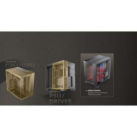 Custodia midi tower Antec c8 argb (nera | 2x USB-A | 1x USB-C | vetro temperato)
