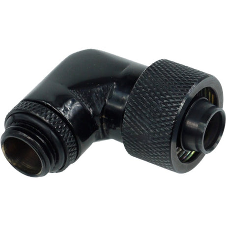 Alphacool 16 10 raccordo a compressione ruotabile di 90° attacco g1 4 (nero)