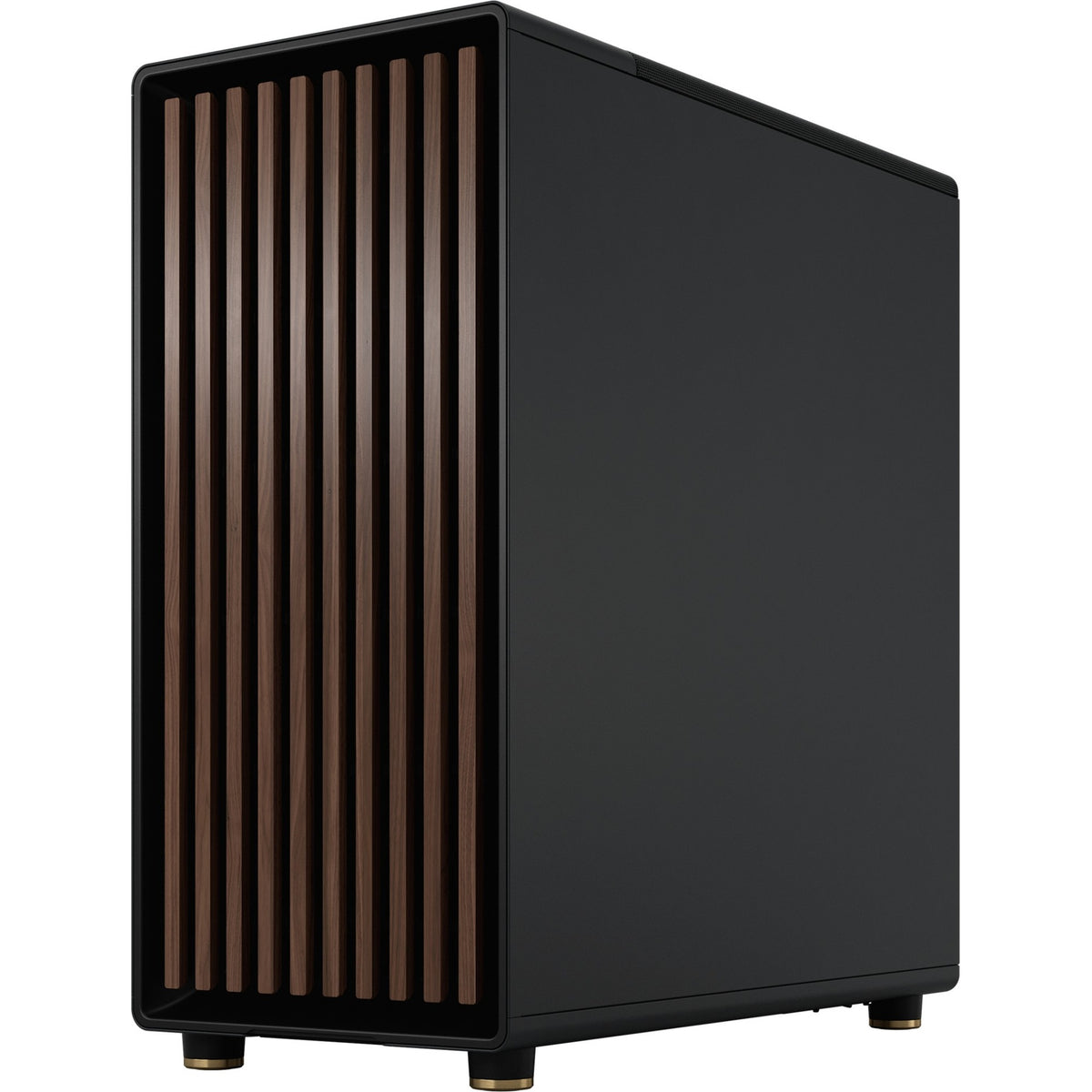 Custodia North Midi Tower dal design frattale (colore legno nero | 2x USB-A | 1x USB-C)