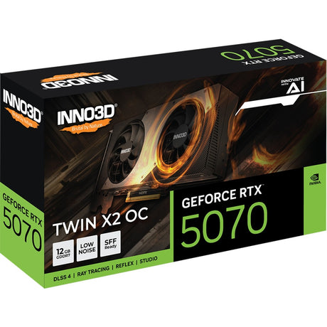 Scheda grafica Inno3d geforce rtx 5070 twin x2 oc (nera, dlss 4, 3x display port, 1x hdmi 2.1)